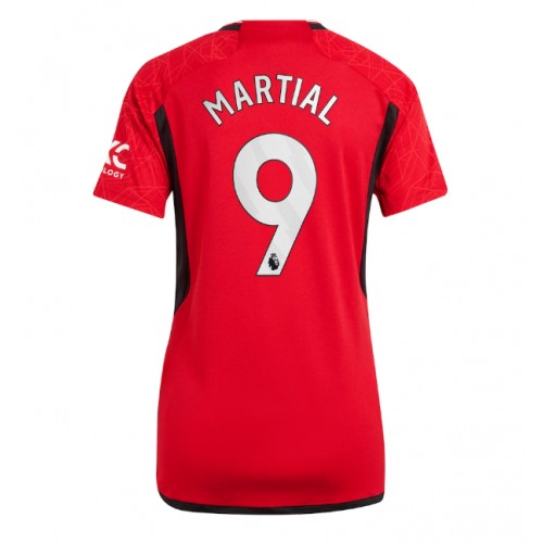 Fotballdrakt Dame Manchester United Anthony Martial #9 Hjemmedrakt 2023-24 Kortermet